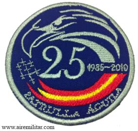 Escudo bordado 25 aniversario Patrulla Aguila